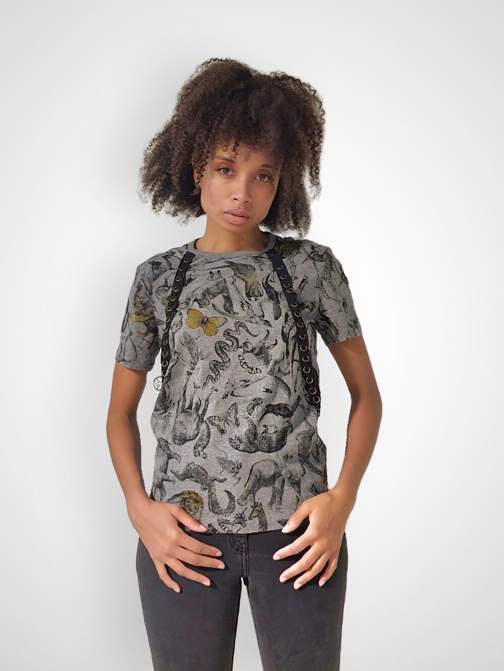 👕 Unisex Animal Print Harness Graphic T Shirt From Algorythm (S, XL)